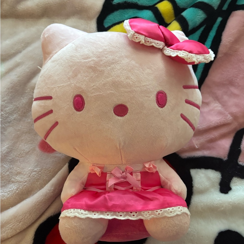 Hello Kitty Pink and White Plush Toy